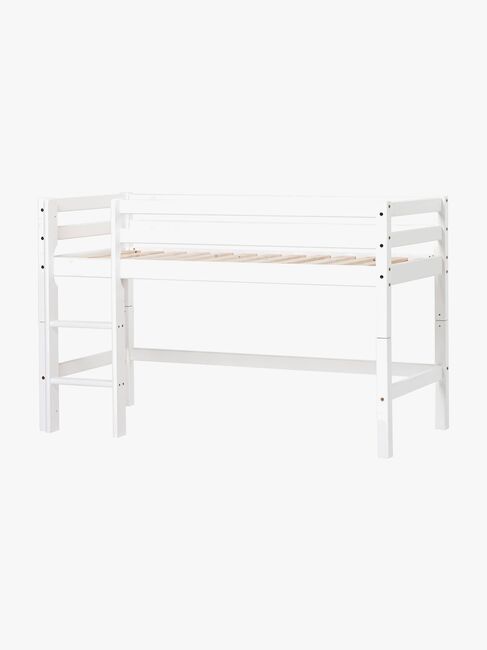 Hoppekids Basic Halvhøy Loftseng 70x160, Hvit