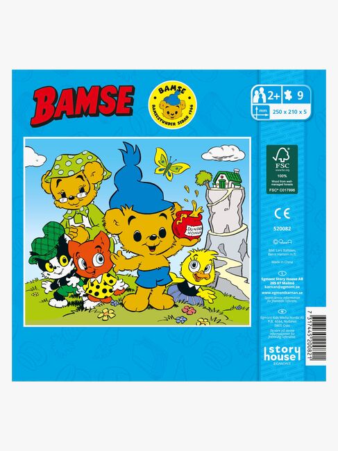 Egmont Kärnan Bamse Trepuslespill Da Bamse Var Liten 9 Brikker