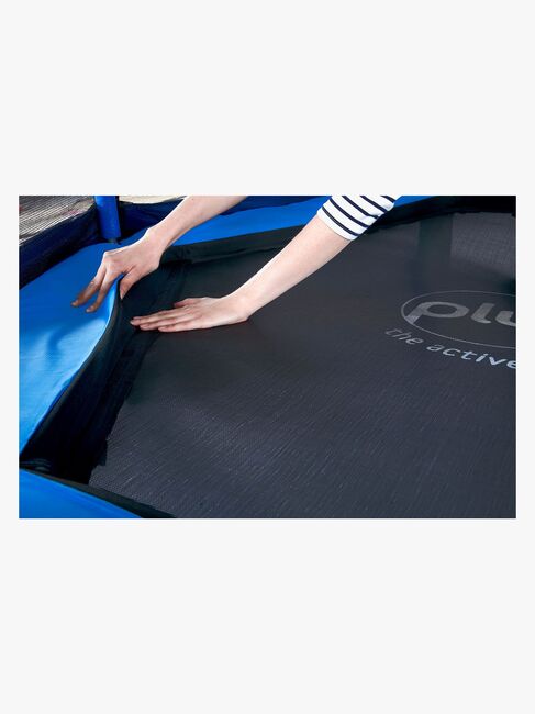 Plum Junior Jumper Trampoline inkl. Sikkerhetsnett 220 cm, Blå/Grønn