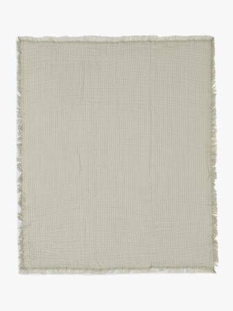 Jollein Musselinteppe Fringe, Olive Green/Ivory