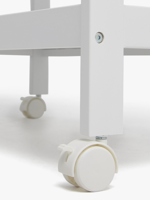 JLY Dream Stellebord med Uttrekkbar Badebalje, White