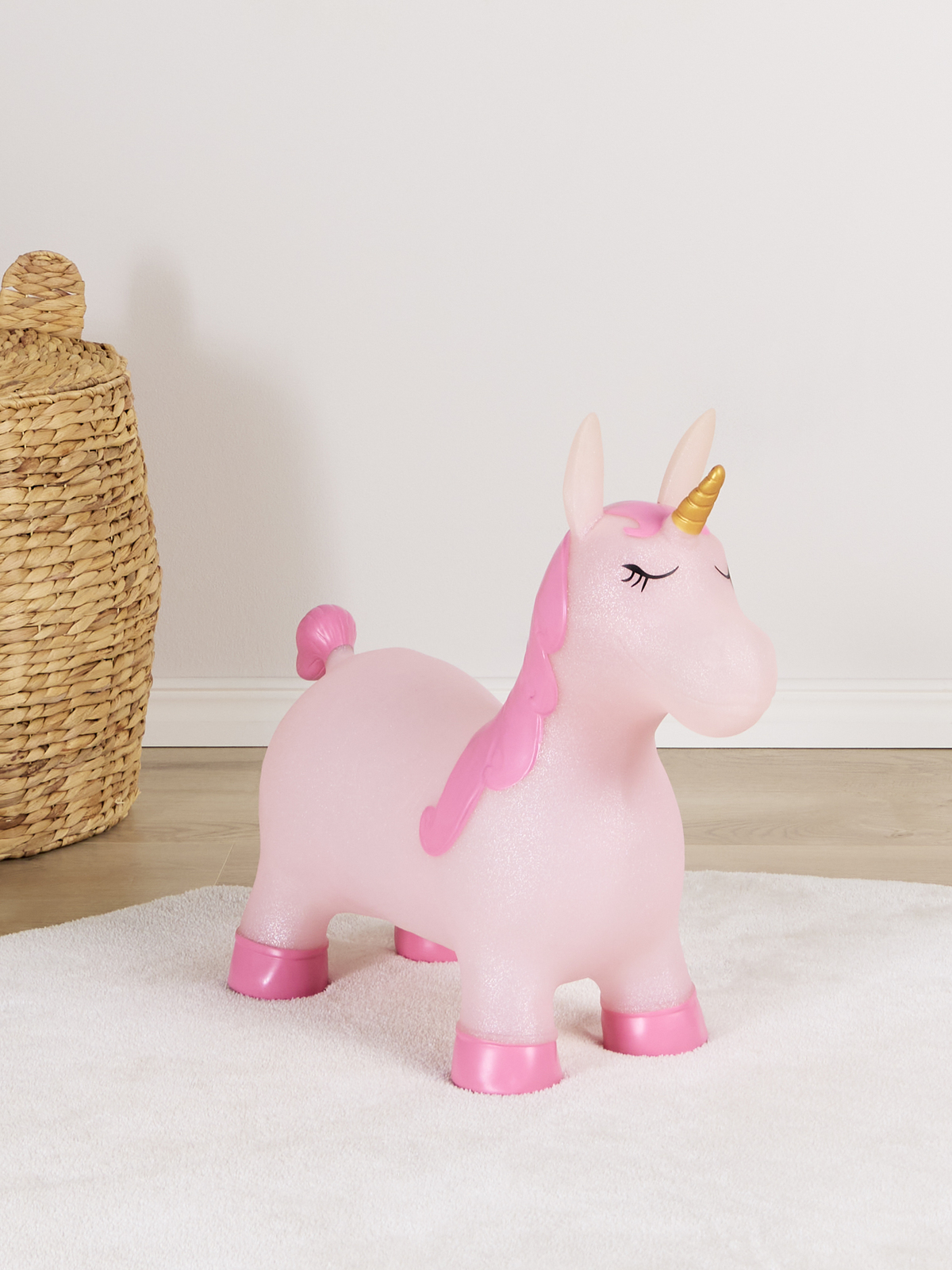 Cloudberry Castle Hoppedyr Glitrende Enhjørning, Rosa