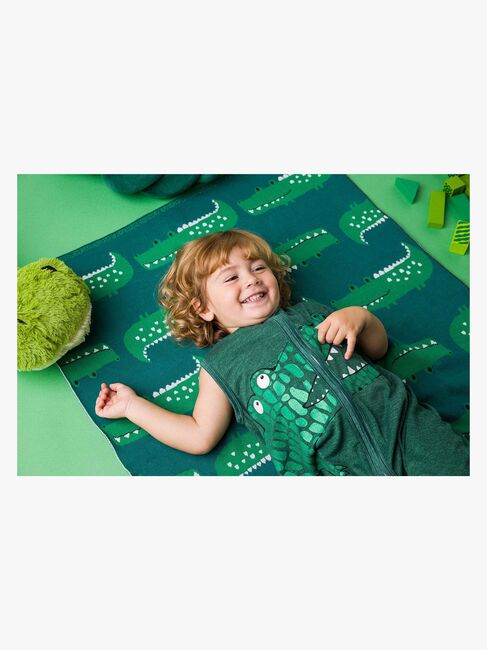 Bizzi Growin Strikketeppe Aio Baby, Rocka Croc