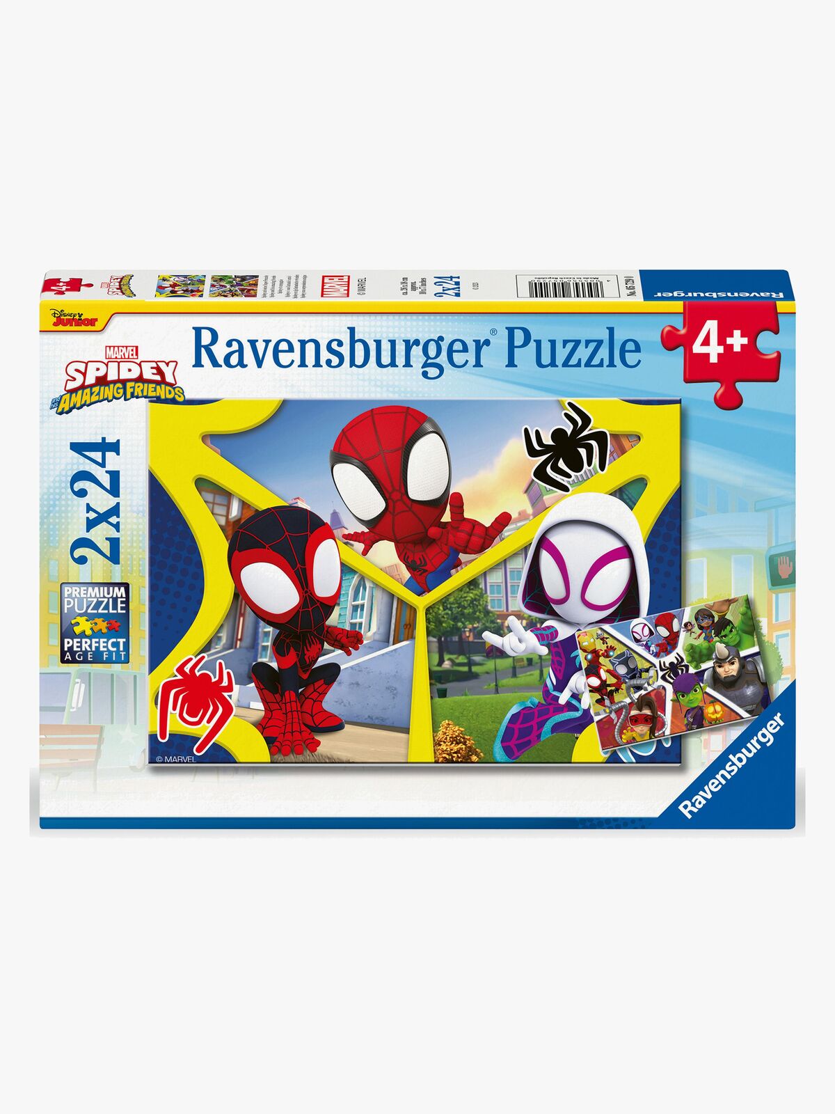 Ravensburger Spidey and His Amazing Friends Puslespill 2x24 Brikker