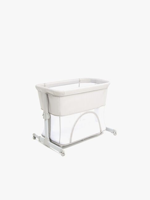 Beemoo CARE 2-i-1 Bedside Crib & Lekegrind, Light Grey
