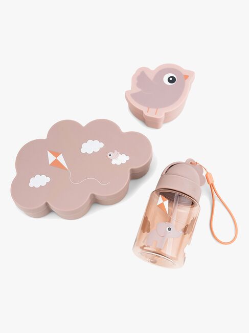 Done By Deer Lunsj- Og Snacksbokser med Sugerørkopp, Powder