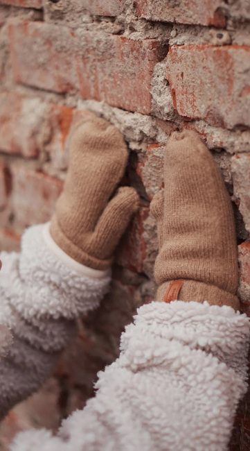 BabyMocs  Strikkede Votter, Caramel