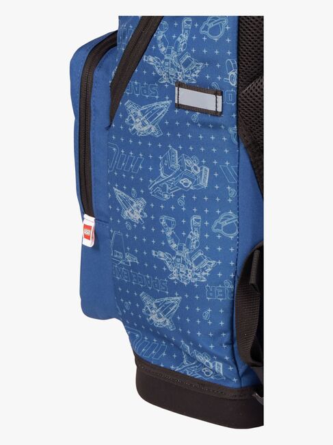 LEGO® City Space Explorer Veskesett 20,5L med Festbar Gympose & Fylt Pennal, Blå