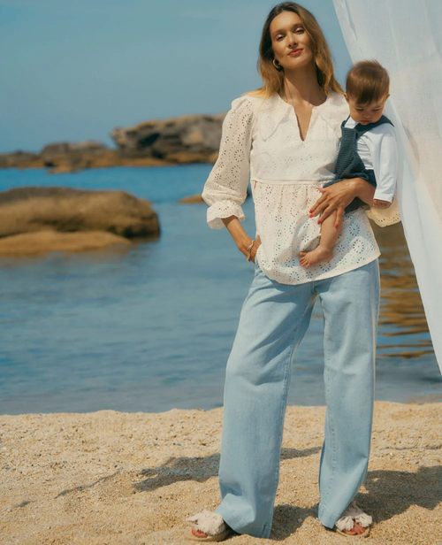 Cache Coeur KELLY Gravidbukser, Light Blue