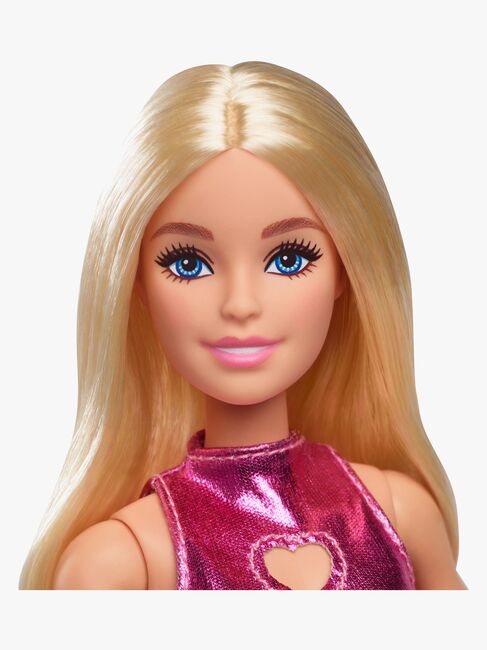 Barbie Fashionista Dukke med Blondt Hår & Rosa Kjole