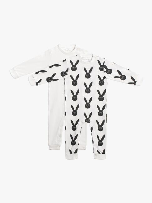 Tiny Treasure Maxime Jumpsuit 2-Pack, White