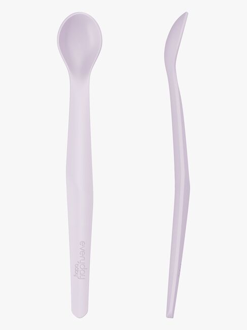 Everyday Baby Skje Silikon 2-Pakk, Lavendel