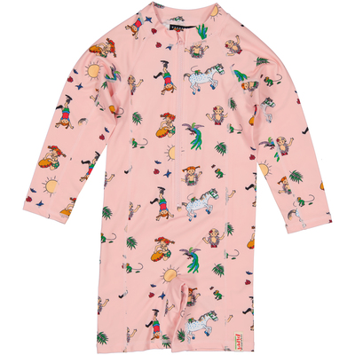 Geggamoja UV-Drakt Pippi Langstrømpe, Rosa