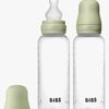 BIBS Medium Flow Tåteflaske Silikon 2-Pakk 270 ml, Sage