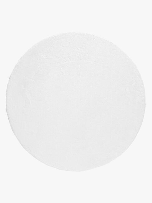 KMCarpets Dream Rund Gulvteppe 160, Hvit