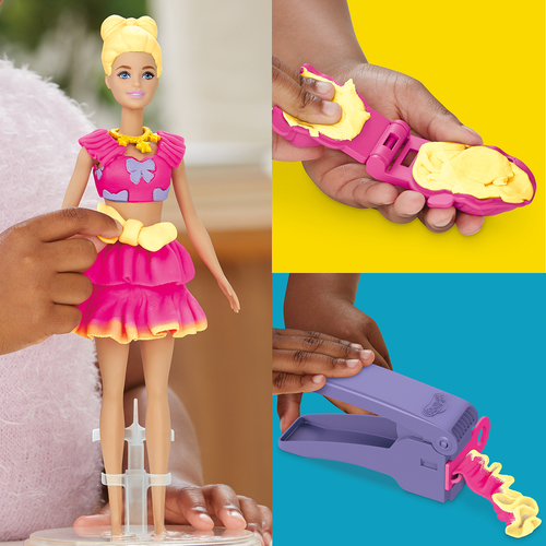 Play-Doh Barbie Modelleire med Dukke Volanger & Sløyfer