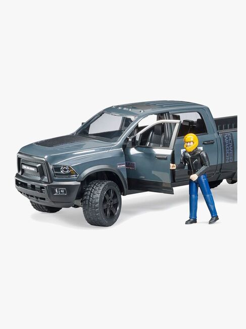 Bruder RAM 2500 Power Wagon Inkl. Tilhenger Med BRUDER Roadster Racing Team 