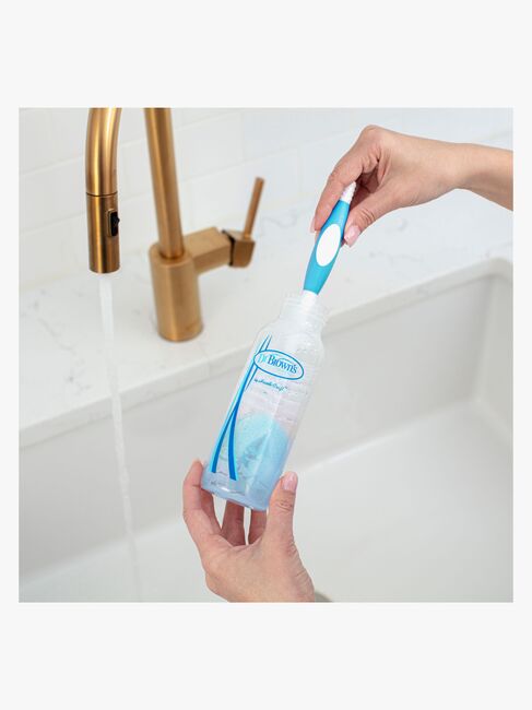 Dr. Brown NarrowNeck Options Gavesett + Babyflaskesett, Blå