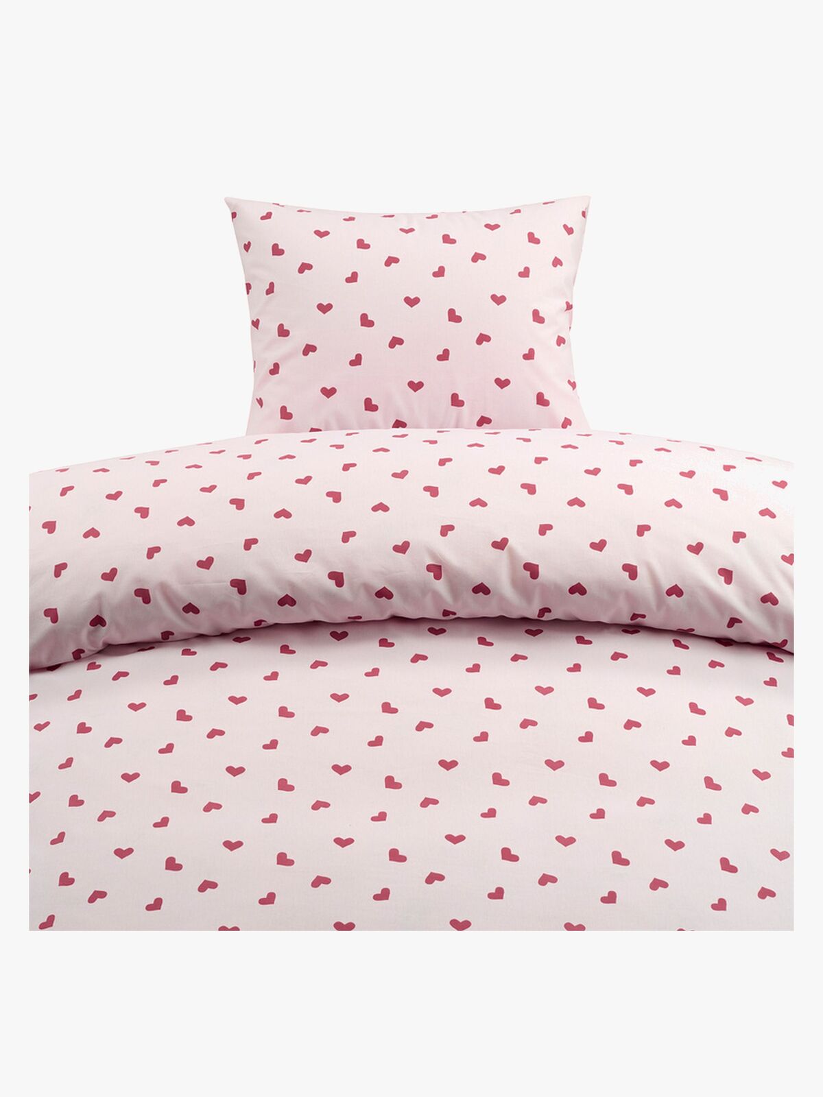 Borganäs Sengesett Hjärtrud 150x210, Rosa