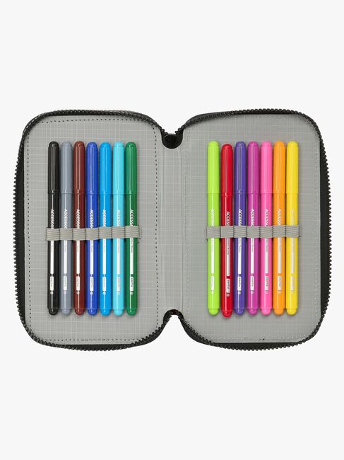 Ninja Turtles Trippelpennal, Grå/Svart