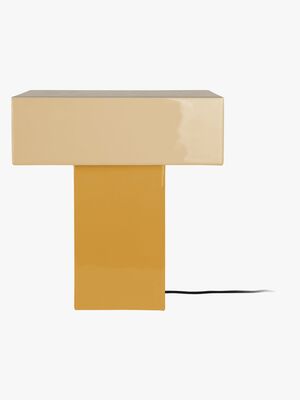 PresentTime Grato Recto Bordlampe, Honey Yellow/Soft Yellow