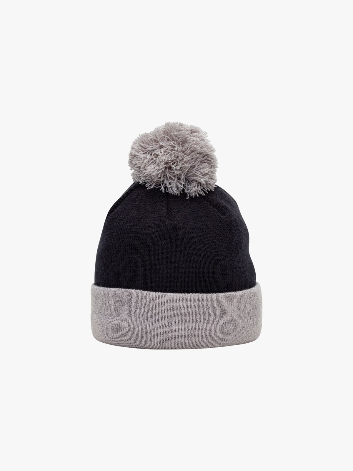 New Era Sm Cuff Pom Knit Newera, Navy Gray