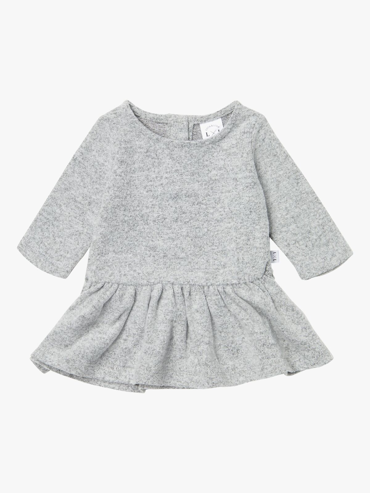 Luca & Lola Olga Kjole Baby, Grey Melange