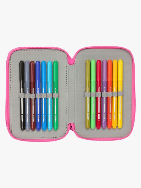 Hello Kitty Kuromi Trippelpennal, Rosa/svart