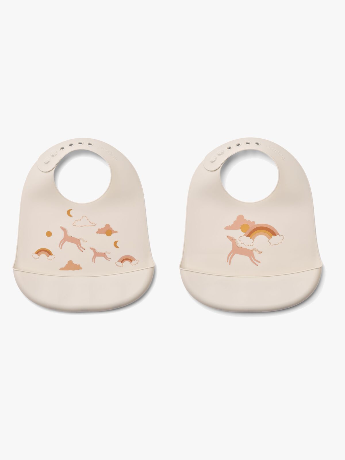 LIEWOOD Tilda Smekke med Trykk 2-Pack, Dream/Ecru