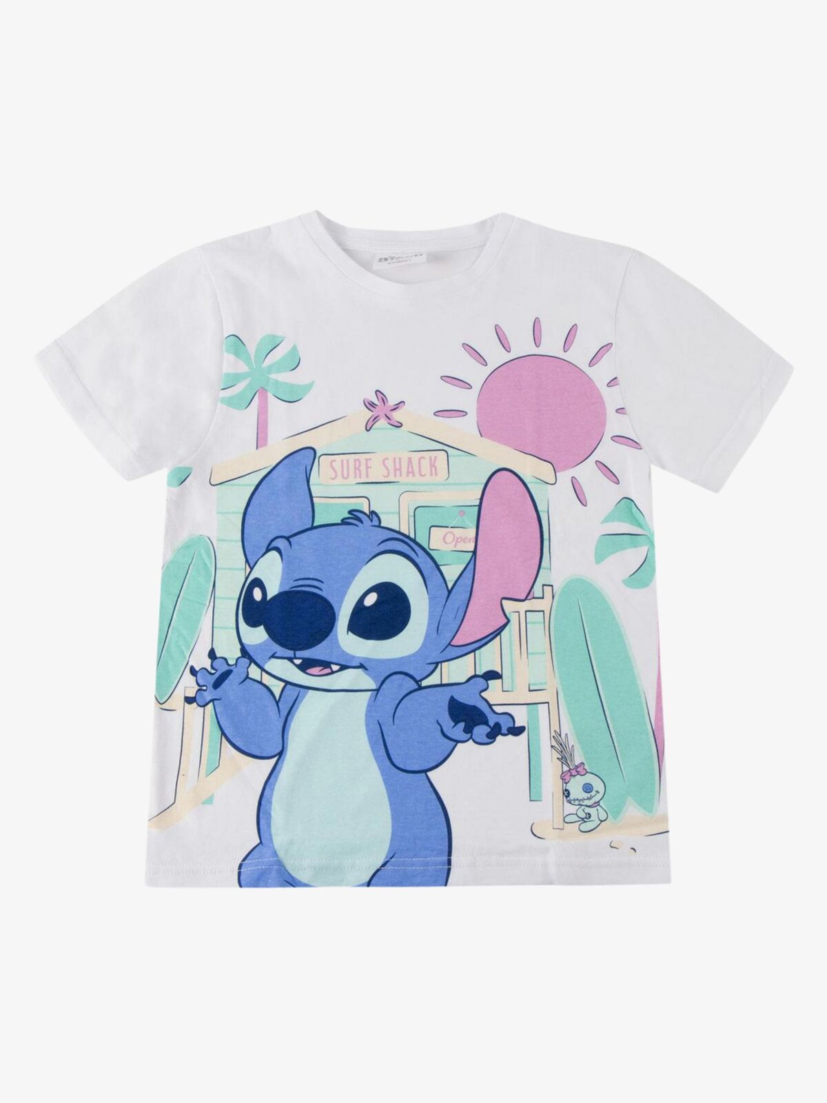 Disney Stitch T-skjorte, Hvit