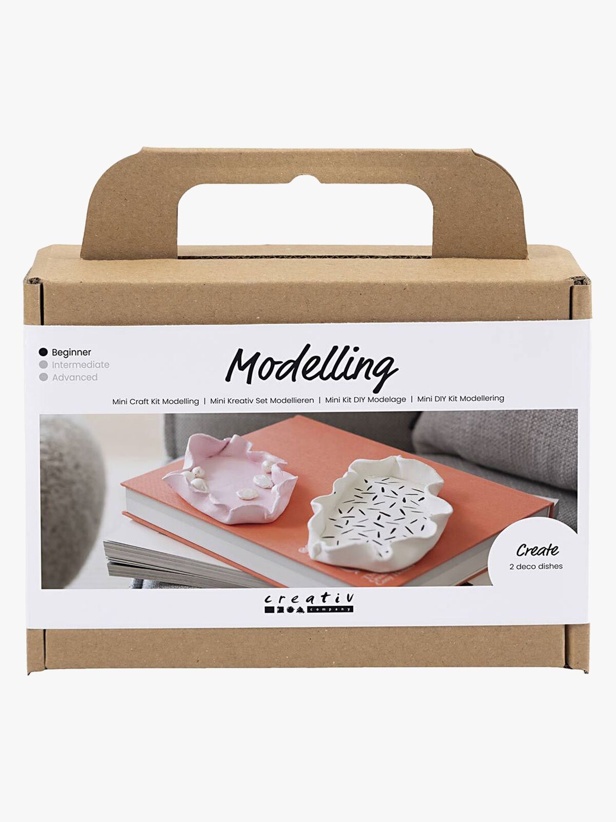 Creativ Company Hobbysett Lufttørkende Leire Skåler