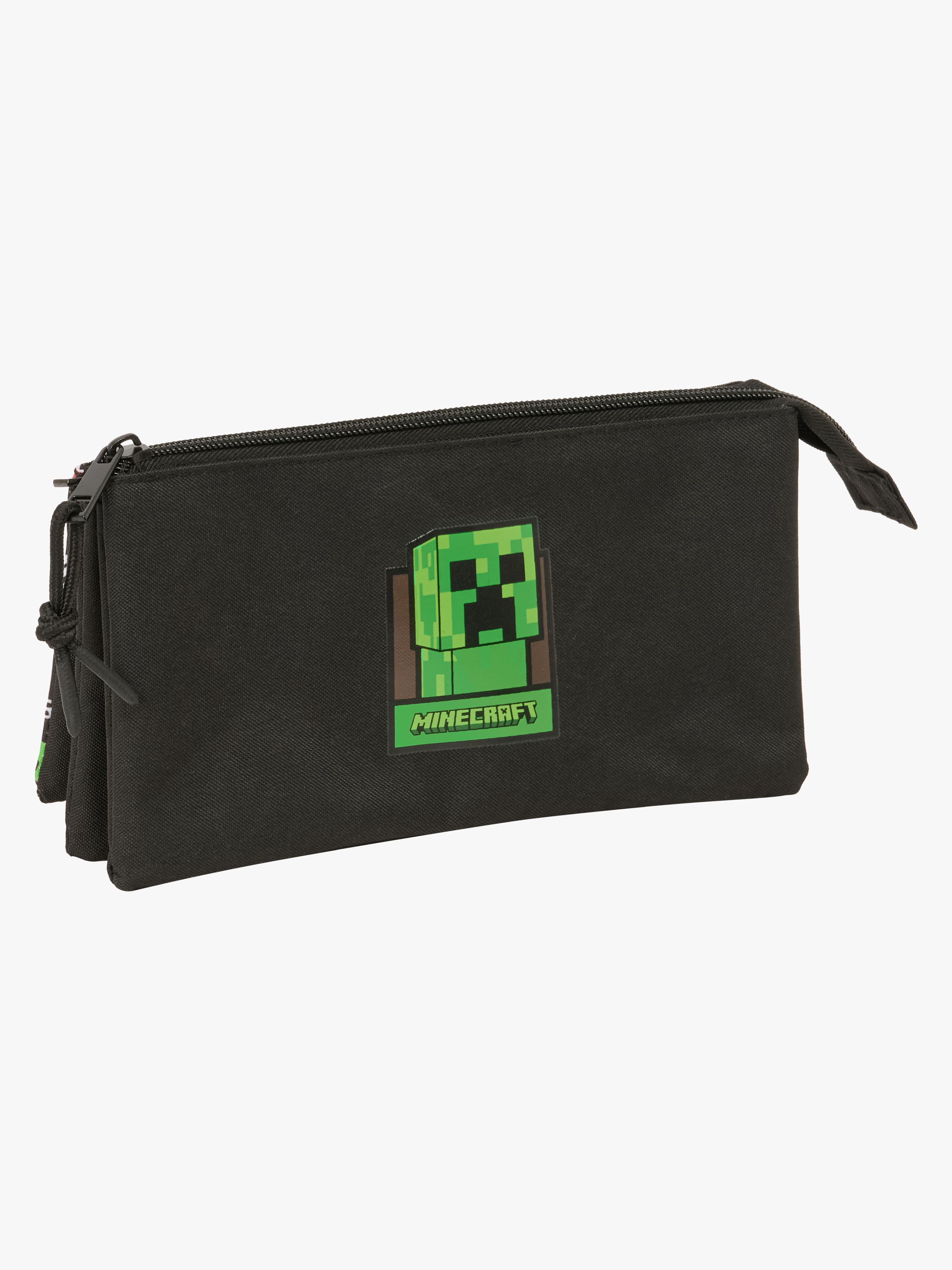 Minecraft Trippelpennal, Svart - Pennal - Polyester