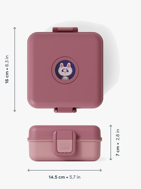 Monbento Snacky Bento Matboks, Pink Blush