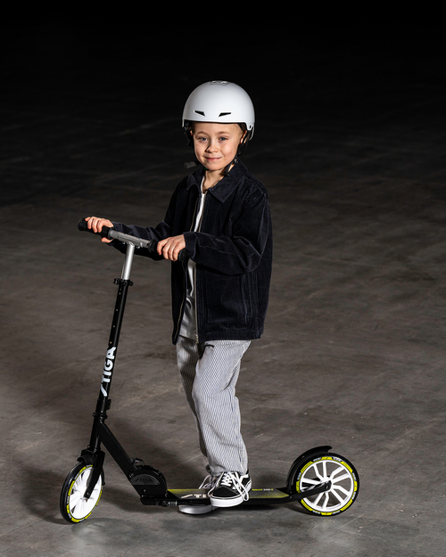 STIGA STR Sparkesykkel Route 200-S, Svart/lime