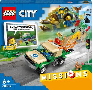 LEGO City 60353 Redning av ville dyr i naturen
