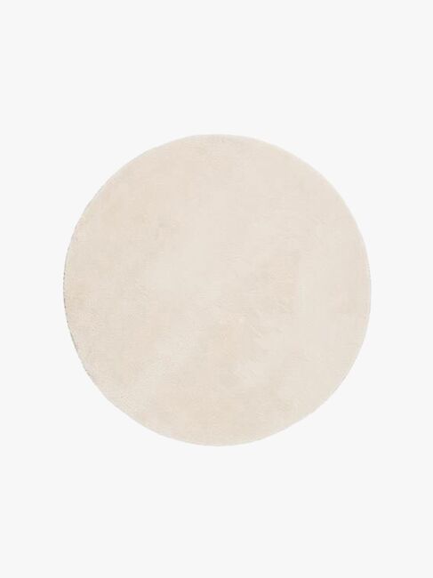 KMCarpets Gulvteppe Rund 120, Soft Natur