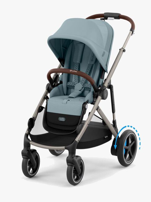 Cybex e-GAZELLE S Sportsvogn, Stormy Blue/Taupe