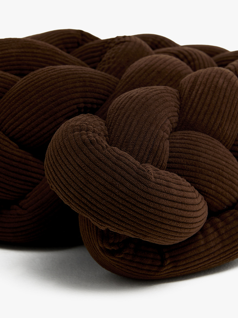 Alice & Fox Braid Sengekant 210cm, Brown Manchester