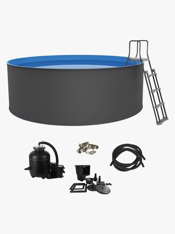 Swim & Fun Santorini XL Basseng 460x120 cm, Grå