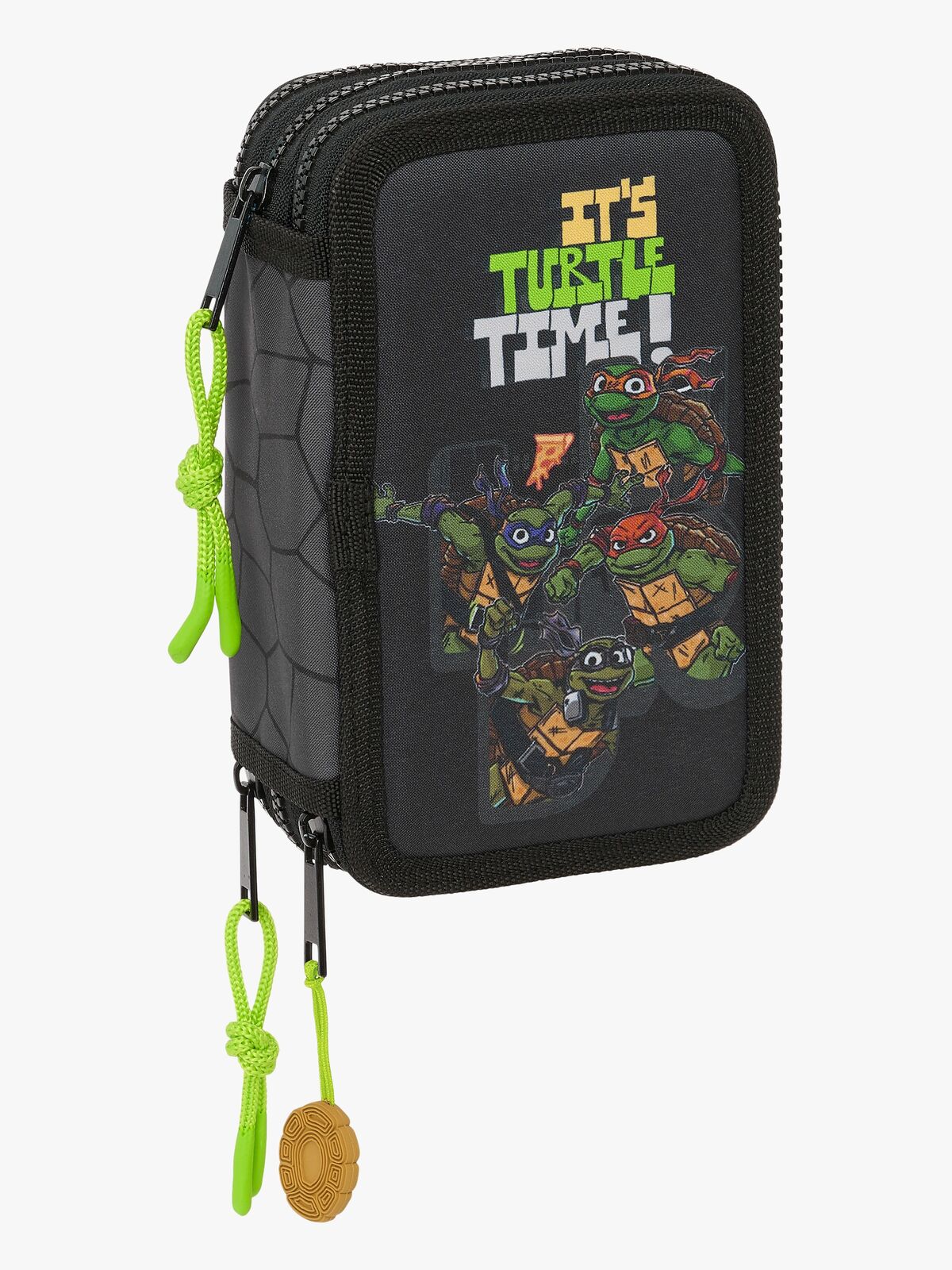 Ninja Turtles Trippelpennal, Grå/Svart