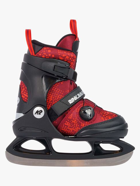 K2 Rink Raven Ice Boa Skøyter, Black/Red