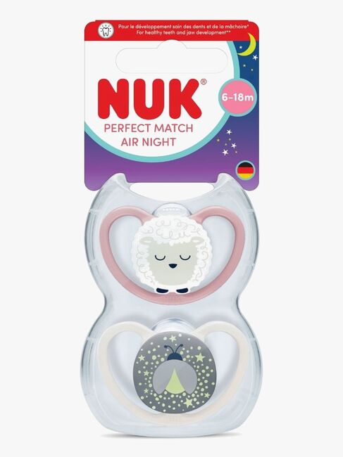 NUK Perfect Match Air Night Smokk 2-Pakk Str 2, Sheep