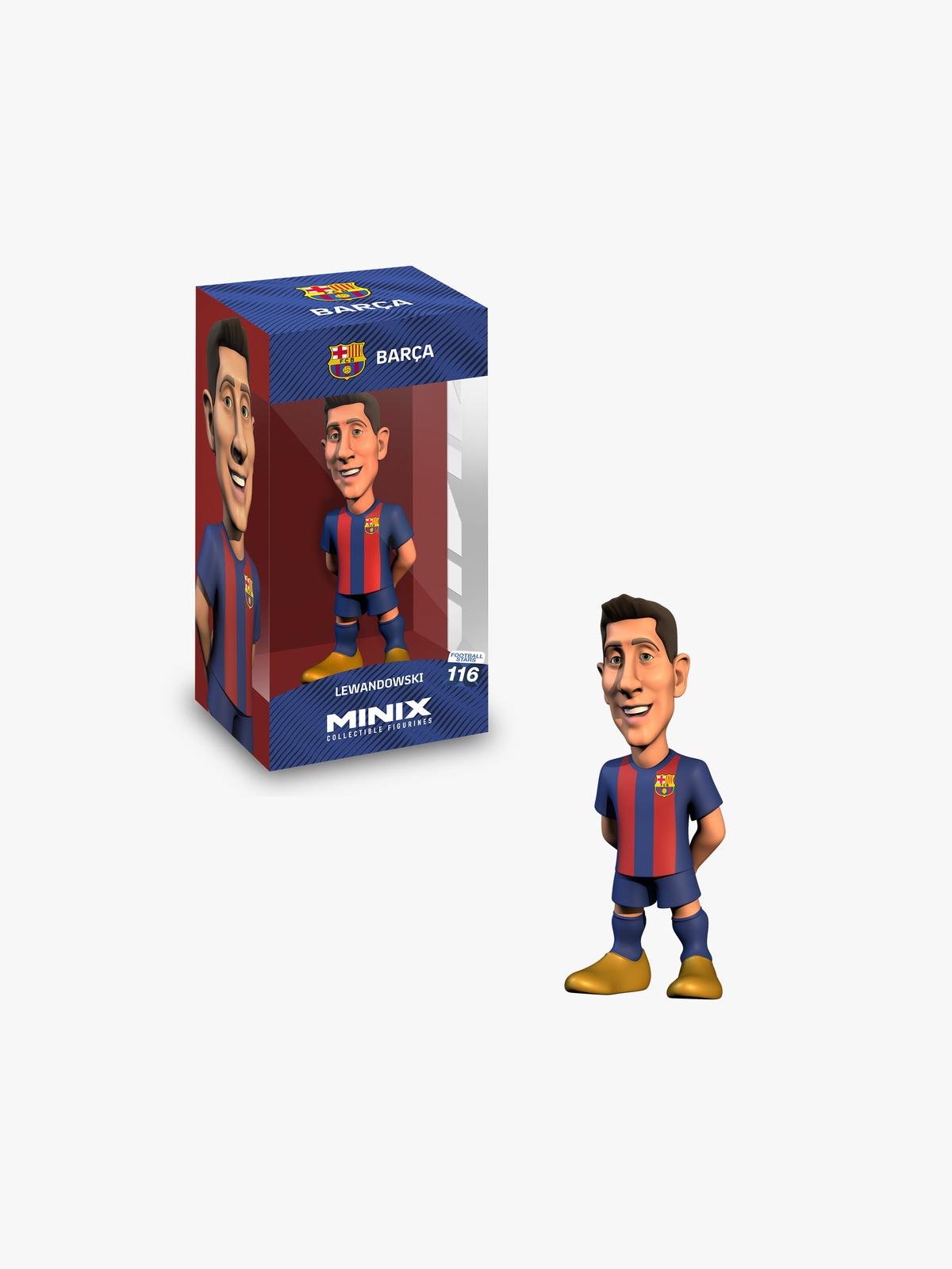 Minix Fotball Samlefigur Lewandowski FC Barcelona