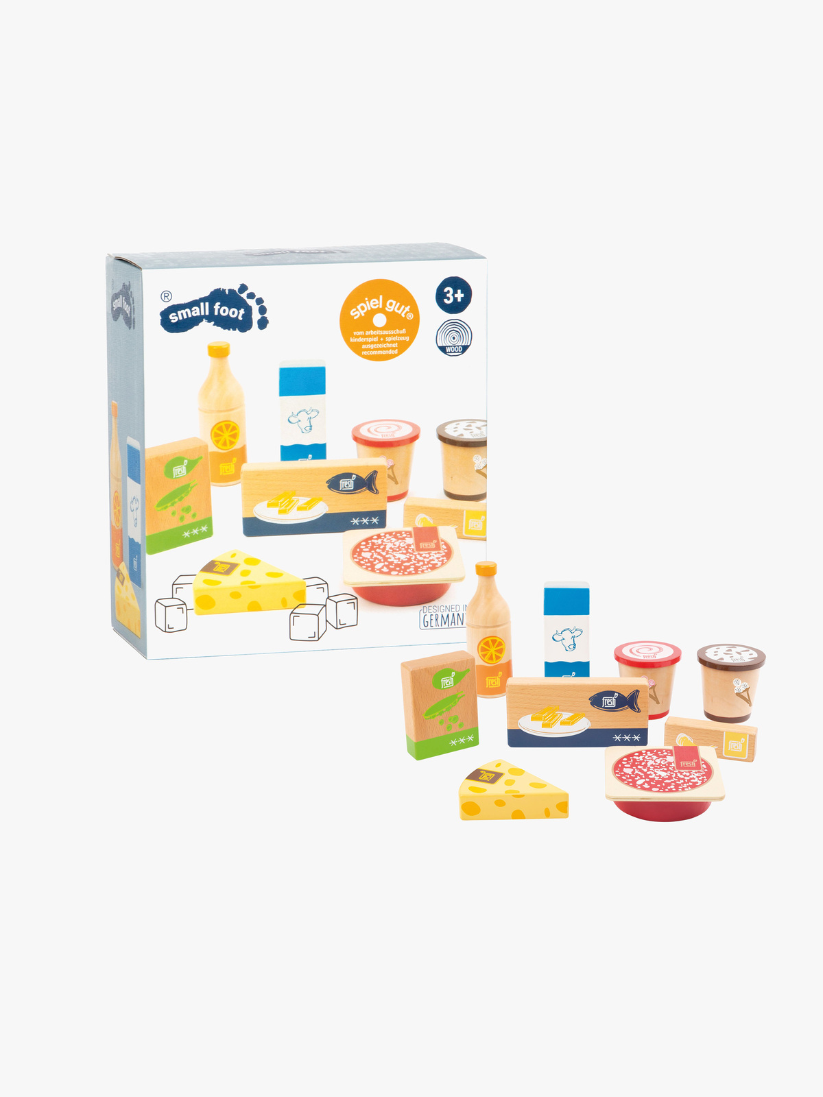 Small Foot Fresh Matvarer i Tre 9 Stk