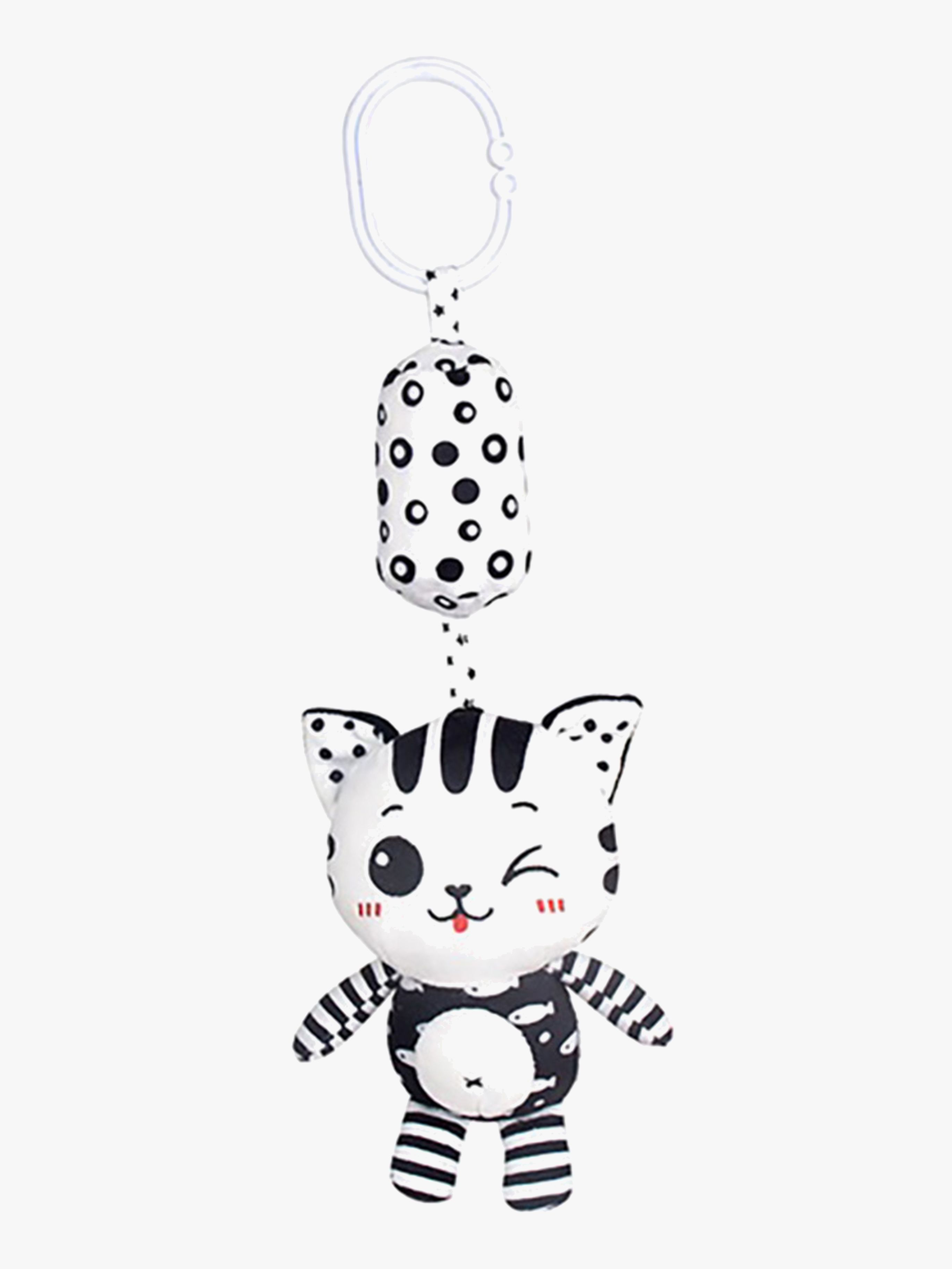 Hoogar Cutie Cat Aktivitetsleke, Svart/Hvit - Aktivitetsleker - 100% Polyester