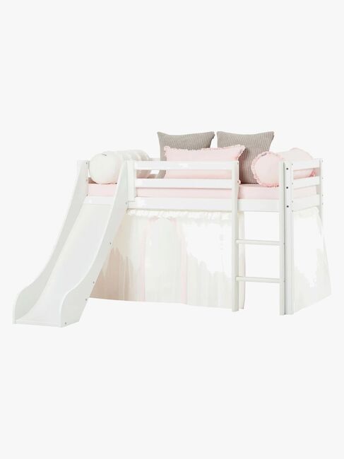 Hoppekids Slide To ECO Dream Half-height bed, White