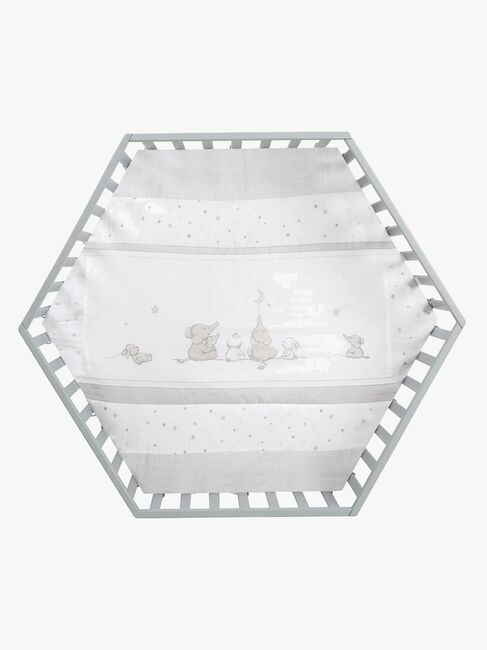 Roba Hexagon Lekegrind med Hjul, Star Magic Taupe