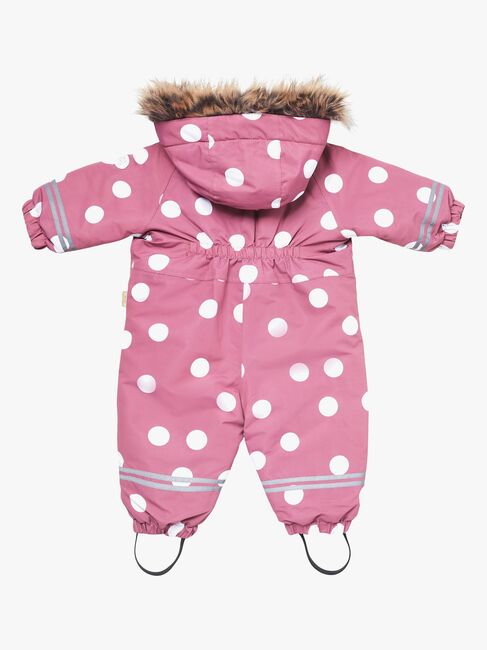 Petite Chérie Atelier Amour Vinterdress Baby, Big Dots Mesa Rose
