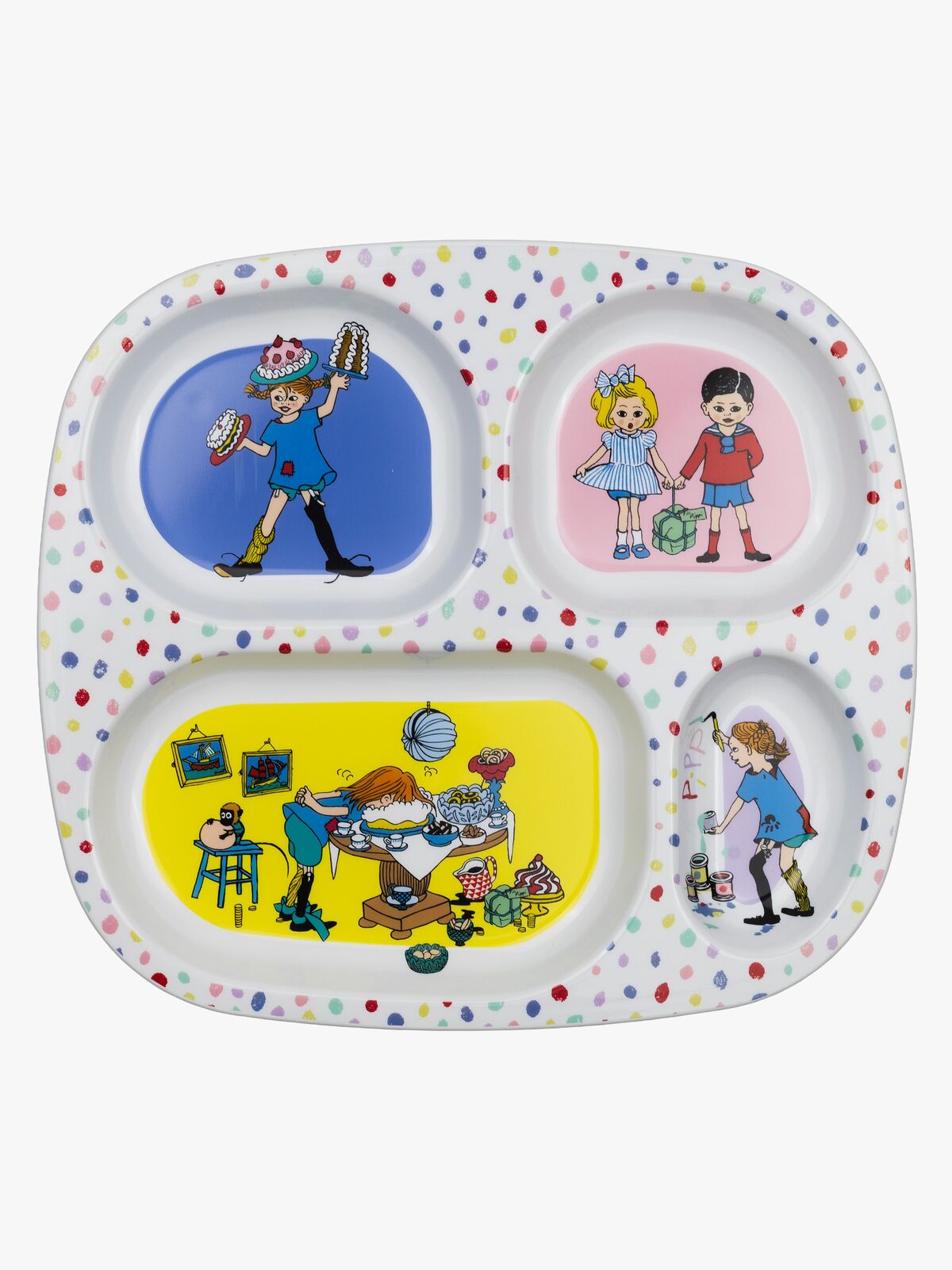 Pippi Langstrømpe Bursdag Delt Tallerken
