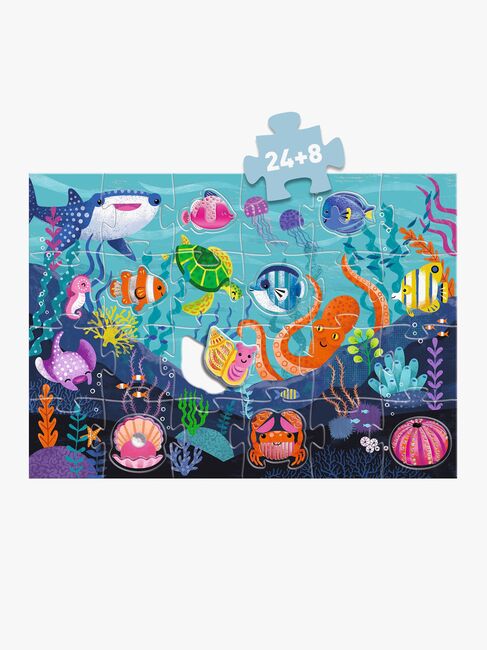 Djeco Puslespill Tactilo Sea 2-i-1